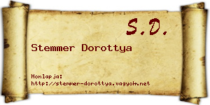 Stemmer Dorottya névjegykártya