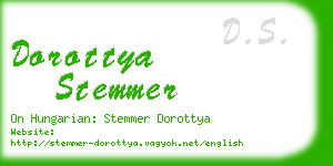 dorottya stemmer business card